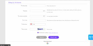 Điền thông tin trên biểu mẫu đăng ký Bet88