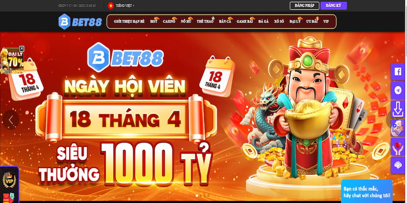 Vào đúng trang chính thức của nhà cái để mở tài khoản